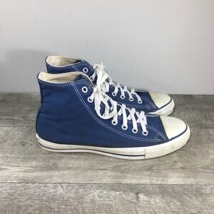 Vintage Converse All Star Chuck Taylor Blue Mens High Top Sneakers Kicks Shoes 9